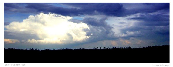 Storm clouds gather on the horizon